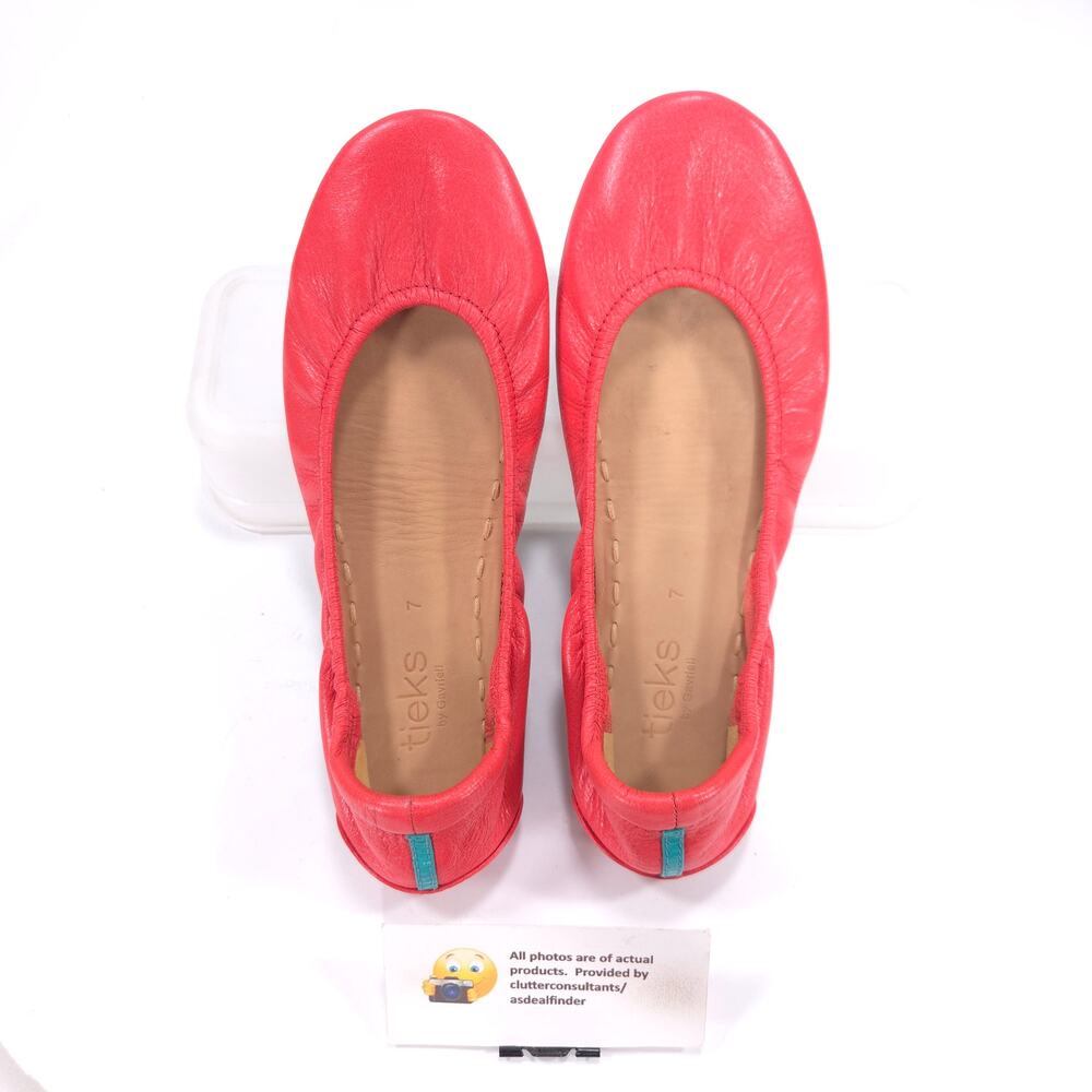 Tieks by Gavriele Slip On Ballet Flat Womens Size 7 Orange Blue - Picture 6 of 9